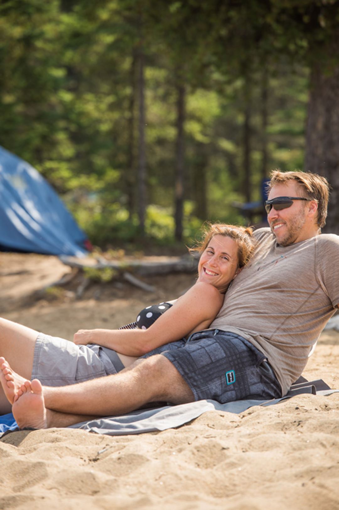 Beach of Parc régional du Lac Taureau