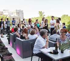 5 to 7 on the terrace of the Musée d'art de Joliette