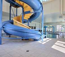 Water slide and spa at Super 8 Lachenaie