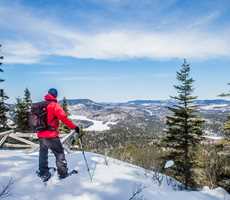 Snowshoeing at Sept-Chutes