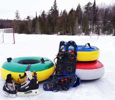 Activités extérieures hivernales - Camp familial St-Urbain