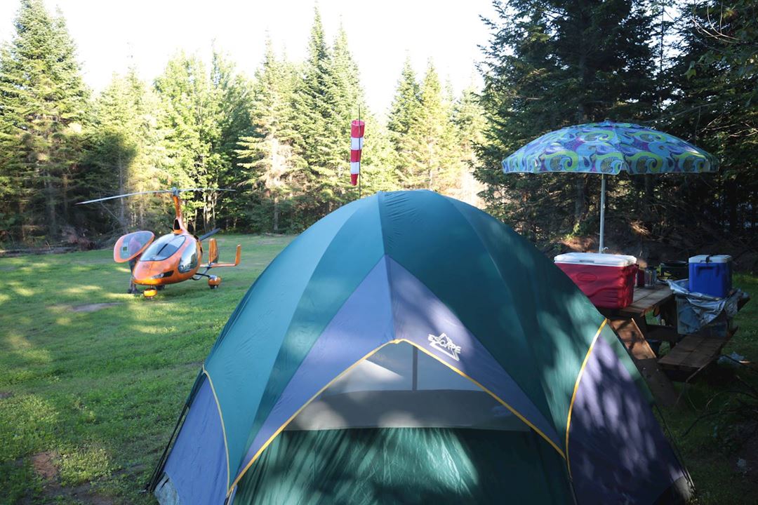 Camping pour aviateurs ouvert à tous à ULM Québec