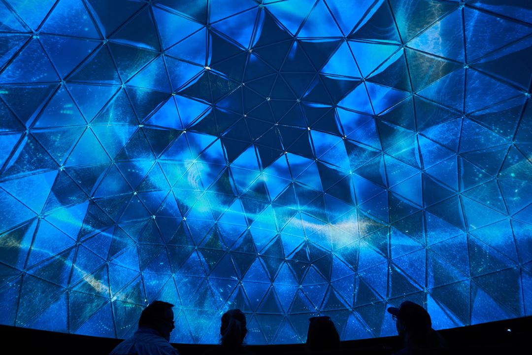 Statera expérience dôme avec projections