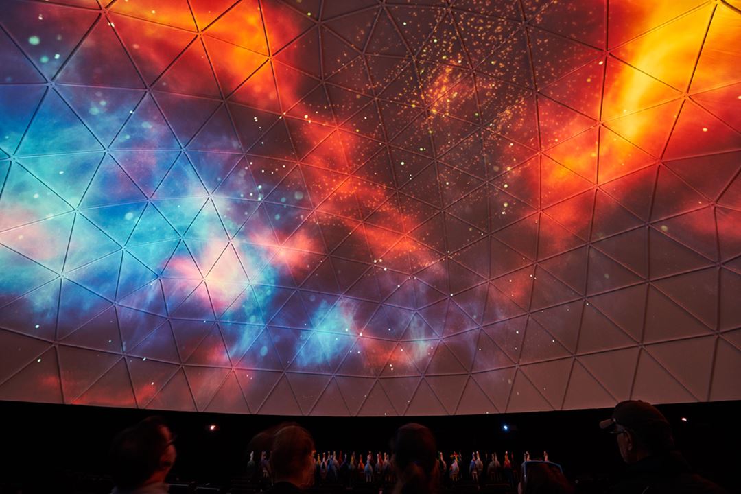 Statera expérience dôme avec projections