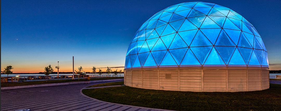 Statera expérience dôme avec projections