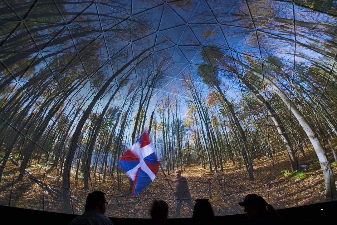 Statera expérience dôme avec projections
