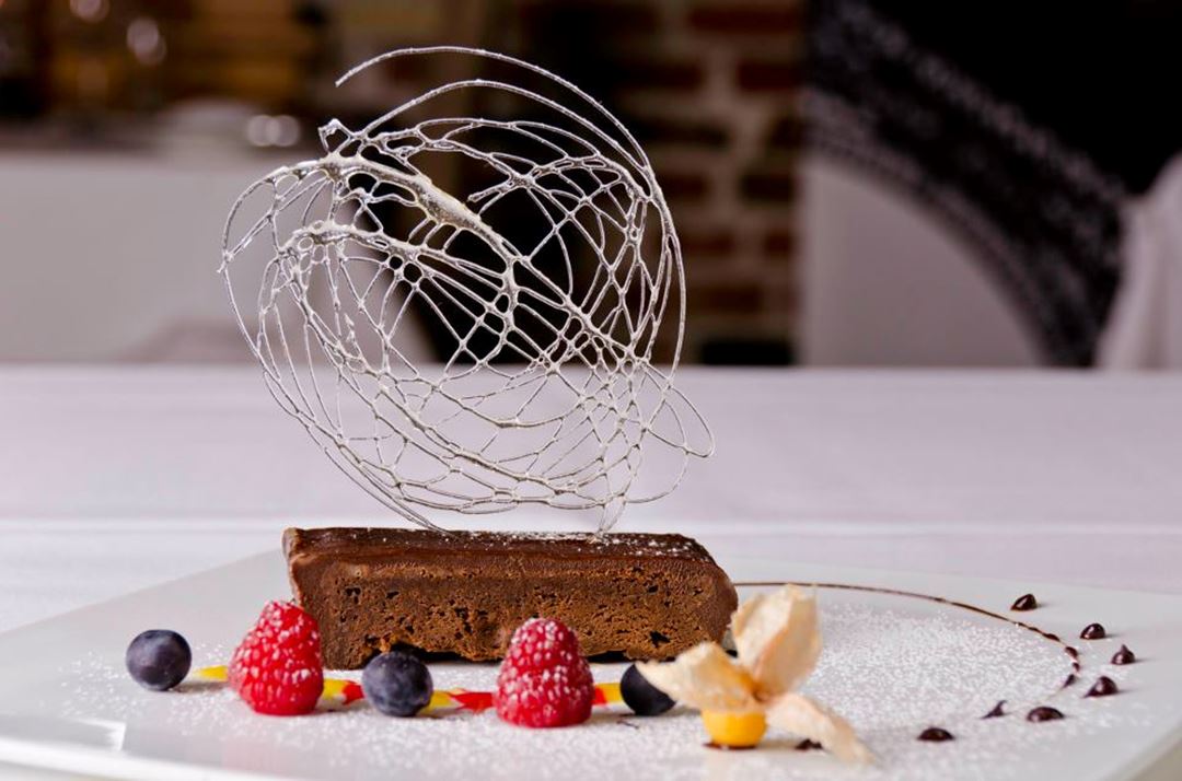 Dessert from Restaurant Le Prieuré