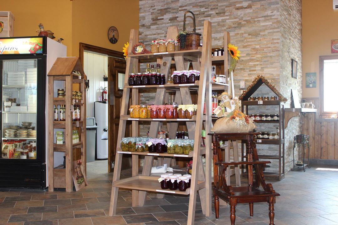 Inside the shop of Ferme Marc Leblanc