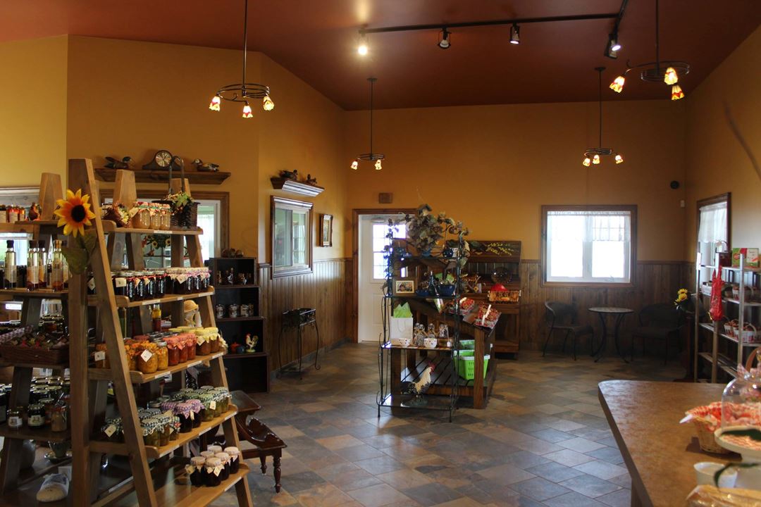 Inside the shop of Ferme Marc Leblanc