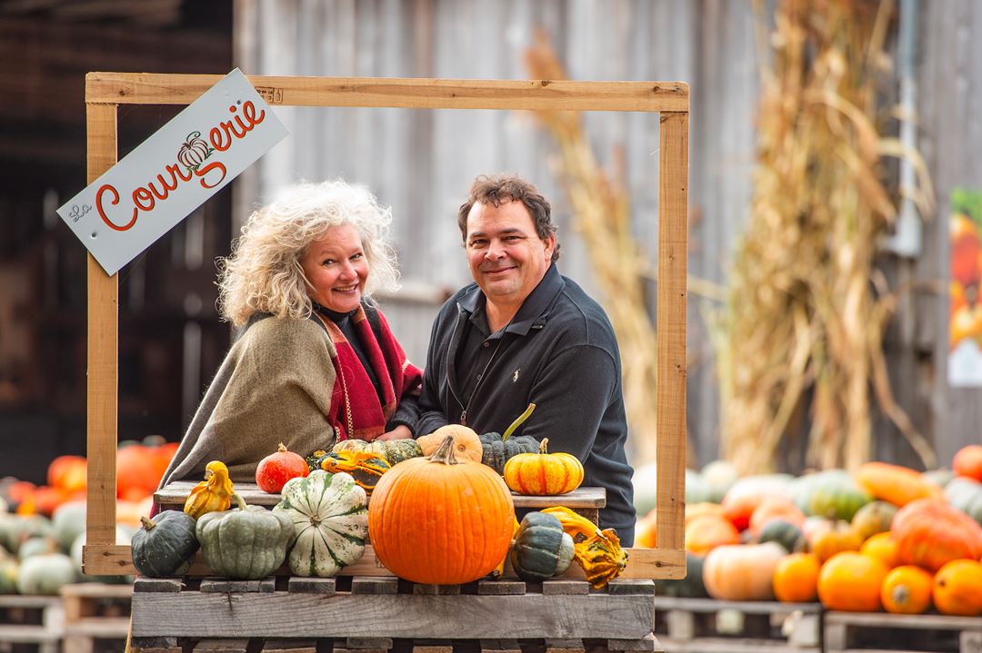 Pascale Coutu and Pierre Tremblay, the owners of La Courgerie
