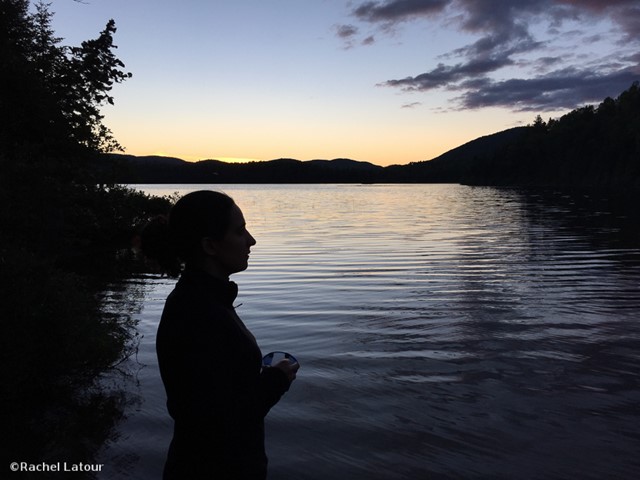 lac l'Assomption coucher de soleil